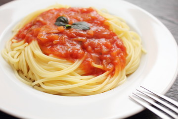 フレッシュトマトのパスタ