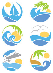 Set icons -- travel & vacation