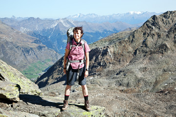 Bergwandern in den Alpen
