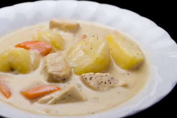 Chicken-based white stew 1