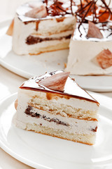 cake with chocolate