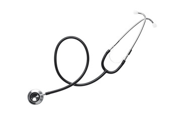 Stethoscope on white background
