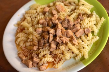pasta avec viande