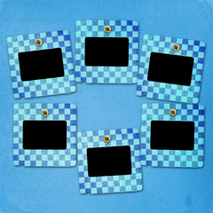 Old grunge slides on the ancient background