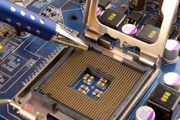 Correct processor inserting motherboard
