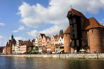 Fototapeta na wymiar Gdansk Old Town Waterfront