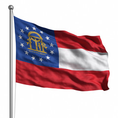 Naklejka premium Flag of Georgia
