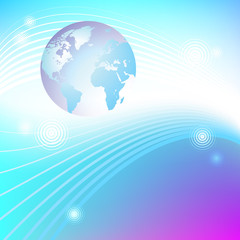 Planet glowing background