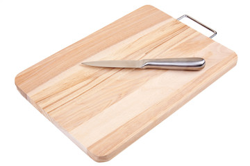 Cuchillo de cocina sobre una tabla