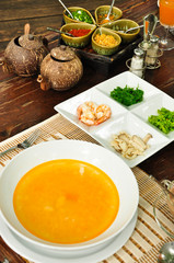 Gourmet shrimp boiled rice- Thai style