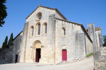 Fototapeta na wymiar Chapel in former Cistercian monastery Silvacane Abbey in France