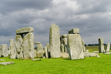 Stonehenge an ancient prehistoric stone monument, Salisbury, UK