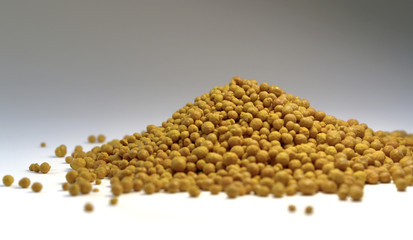 ferric chloride balls in light back