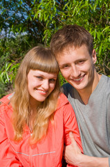 Fototapeta premium portrait of love in nature
