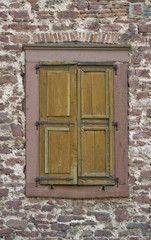 old window and wall