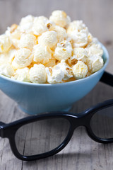 Popcorn und 3D Brille