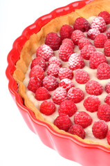 La tarte aux framboises