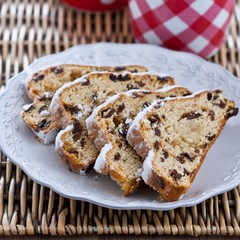 Traditional German Christmas Fruitcake Stollen