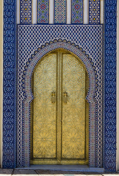 Moroccan gold door