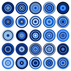 25 colored circles. EPS vector files.