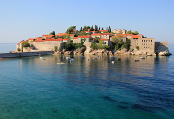 Obraz premium Sveti Stefan island, Montenegro