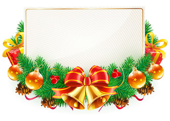 Christmas decorative frame