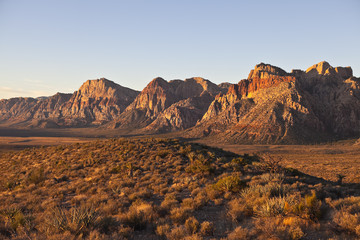 Dawn light at Red Rock National Conservation Area, Nevada