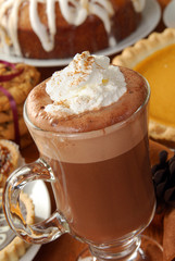 cappuccino and dessert