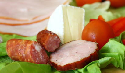 Sausages and vegetables