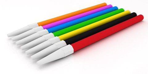 colorful markers