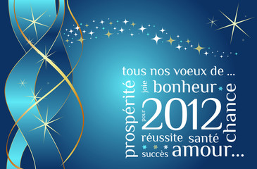 Carte de voeux nouvelle ann&eacute;e 2012