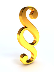 The paragraph sign over white background