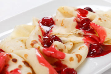 pankaces with cherry