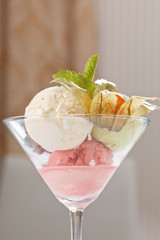 scoops of ice cream