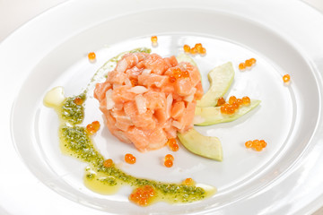 appetizer with salmon