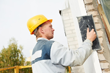 builder facade plasterer worker