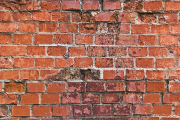 Brick wall background .