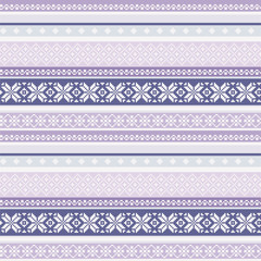 Traditional folk nordic textyle geometric ornament