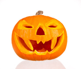 Halloween pumpkin isolated on white background