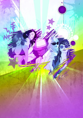 Obraz premium Flyer Farbklecks