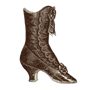 Bottines &agrave; boutons