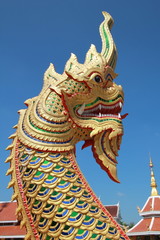 Fototapeta na wymiar naga a Thai style dragon