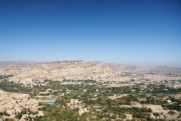 Fototapeta na wymiar yemen landscape near sanaa