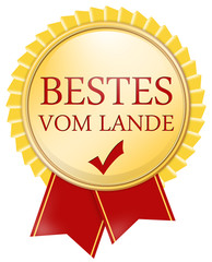 medaille bestes vom lande schleife