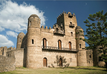 royal castle gonder gondar ethiopia