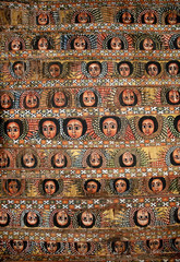 bahar bahir dar ethiopia bright colour painted church ceiling