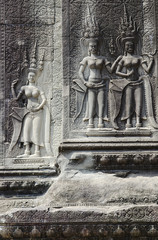 khmer stone carvings angkor wat cambodia
