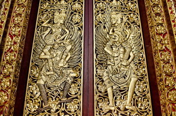 temple door in bali indonesia