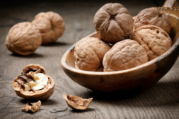 Still-life with walnuts