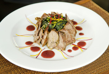 pork and vegetables dish